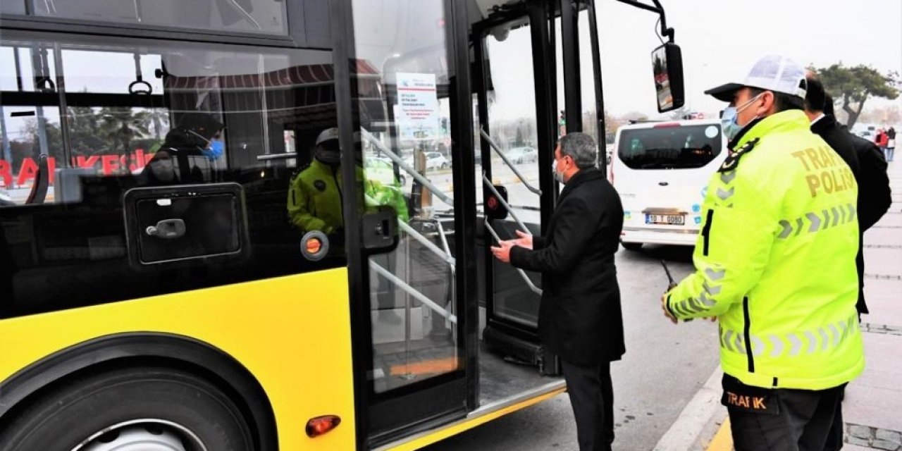 Vali Şıldak, Toplu Ulaşım Araçlarını Denetledi