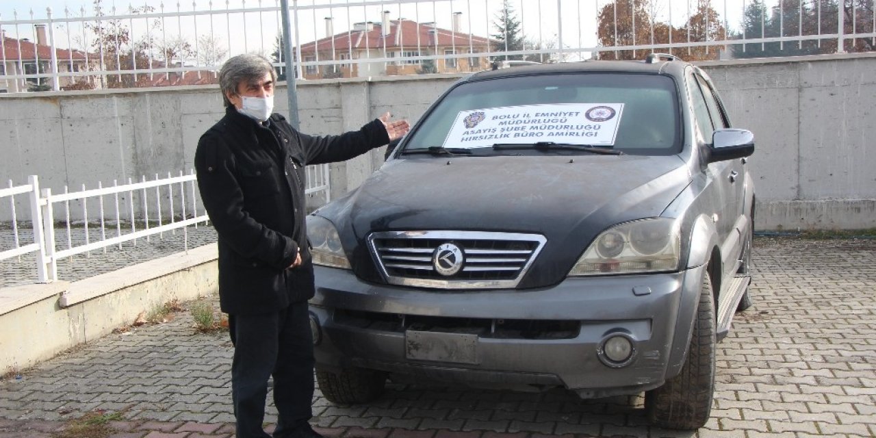 İstanbul Bağcılar'da Çekici İle Çalınan Cip Bolu’da Sahibine Teslim Edildi