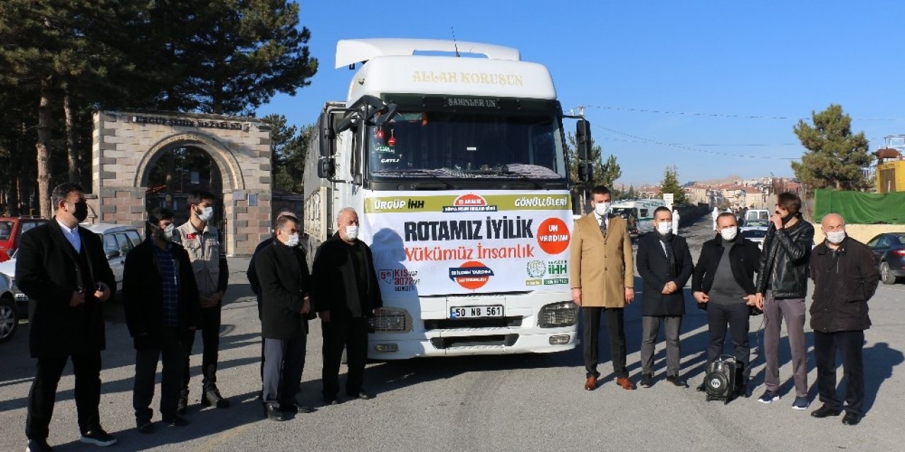 Ürgüp’ten Suriye’ye 1 Tır Yardım Tırı Gönderildi