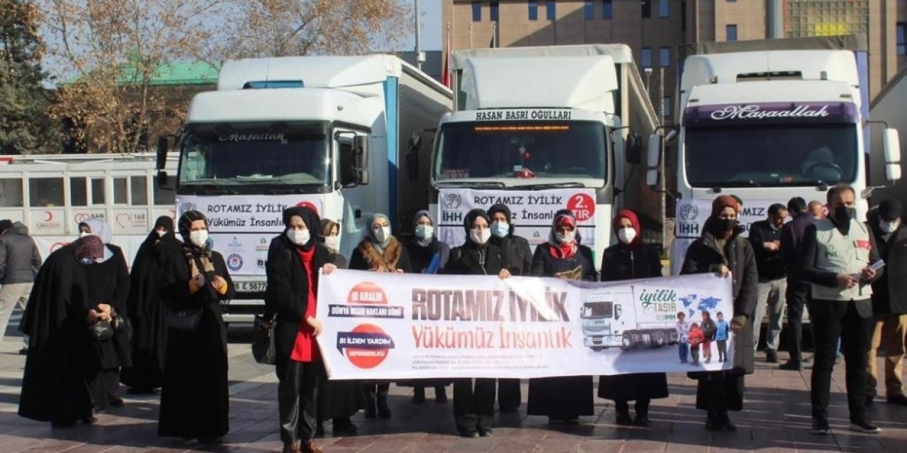Eskişehir’den Suriye’ye 6 Tır Dolusu İnsani Yardım Malzemesi Yola Çıktı