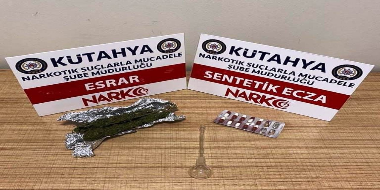 Kütahya’da Esrar Ve Uyuşturucu Hap Ele Geçirildi