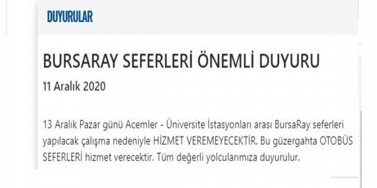 Bursaray Çalışma Saatlerine Kısıtlama Ve Bakım Düzenlemesi