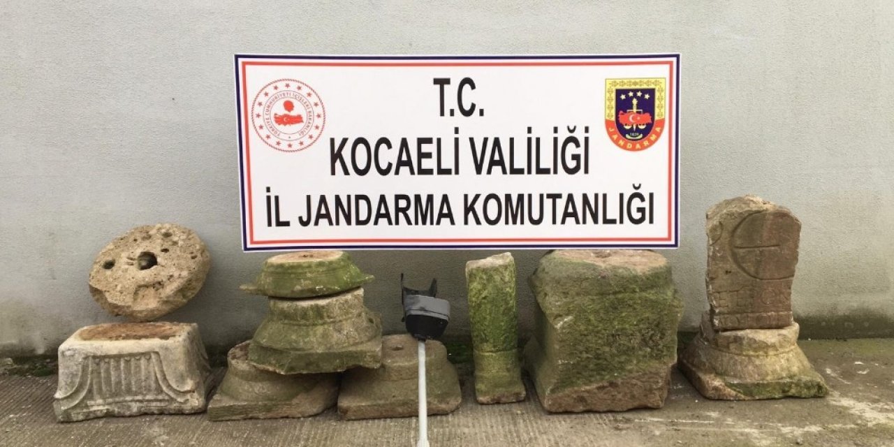 Kocaeli’de Roma Dönemine Ait 9 Adet Sütun Parçası Ele Geçirildi
