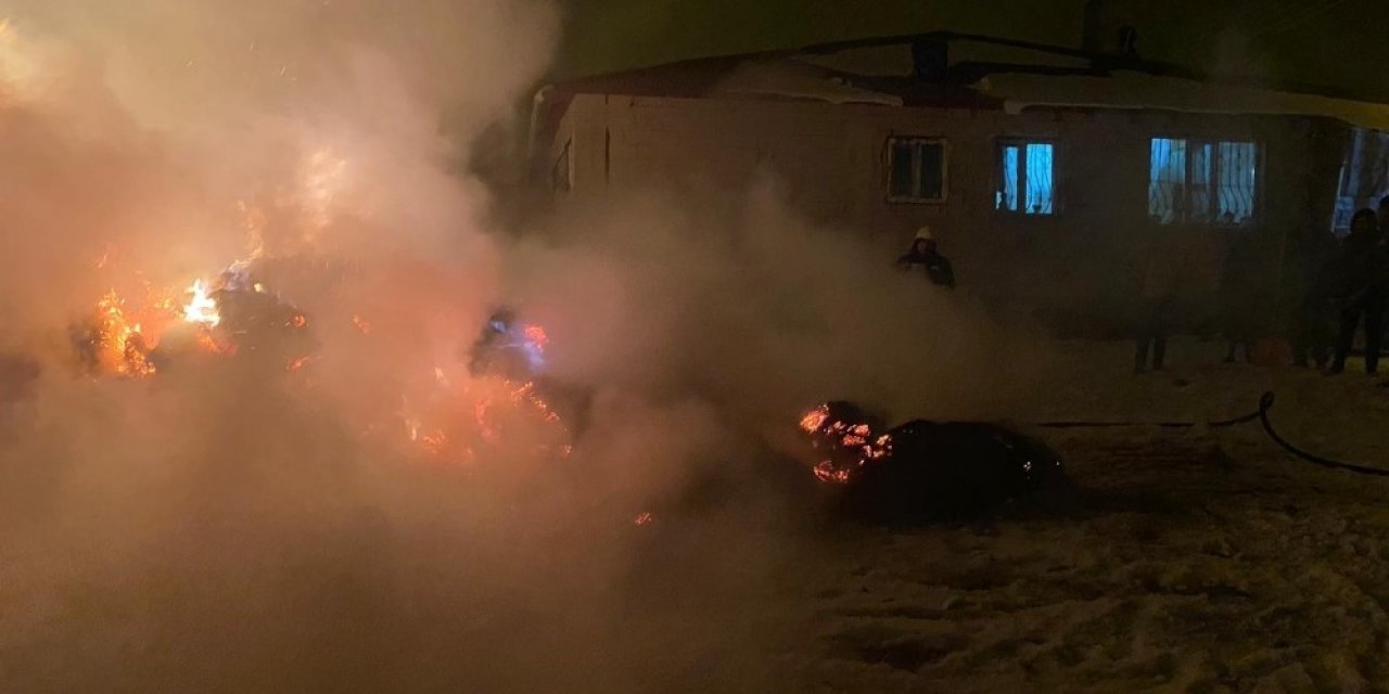 Tekman’da Ot Yangını