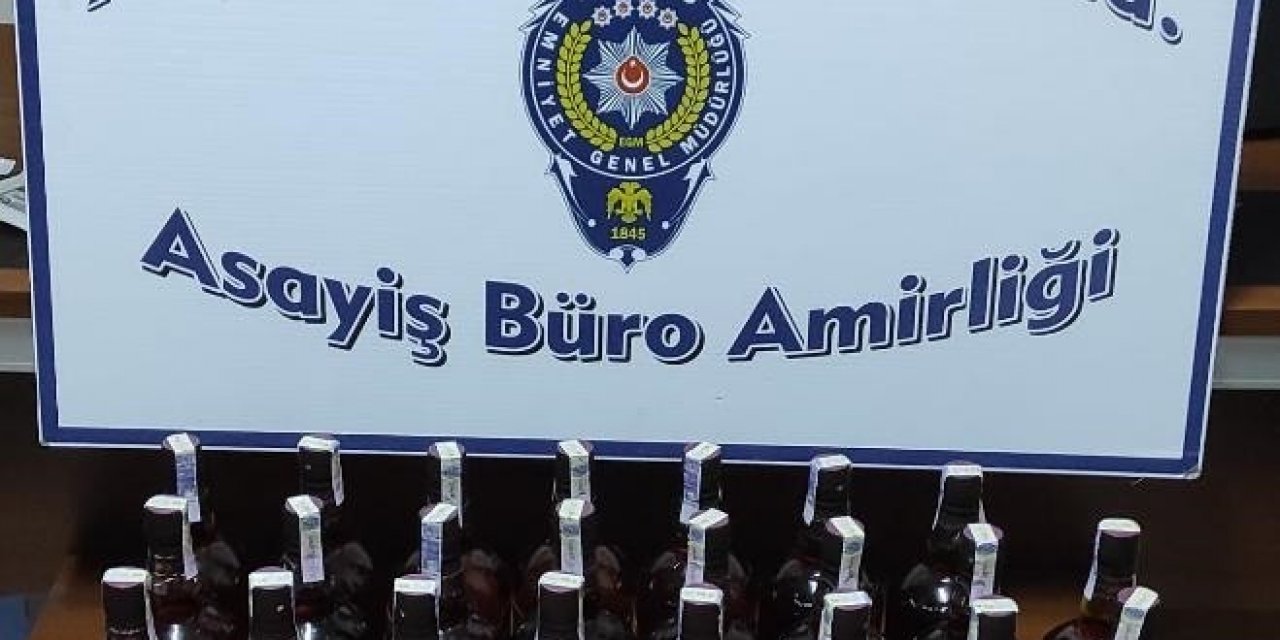 Akşehir’de Kaçak İçki Ele Geçirildi