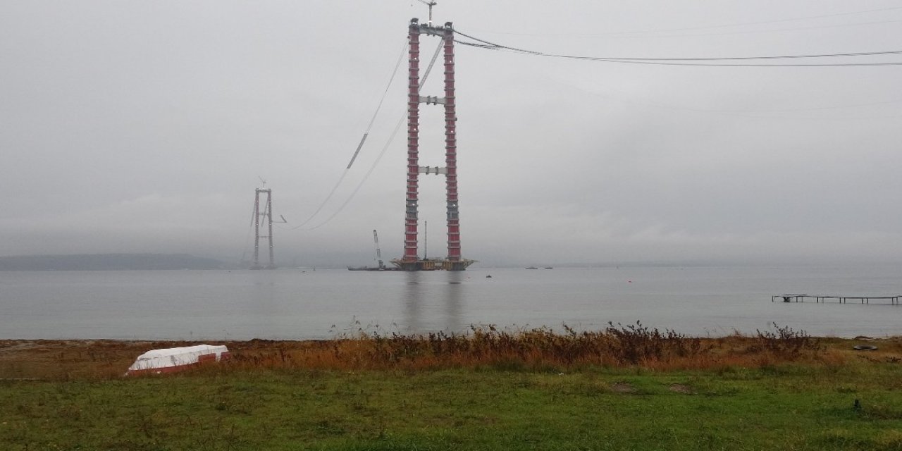 1915 Çanakkale Köprüsü’nde ‘kedi Yolu’ Yapım Çalışmaları Sürüyor