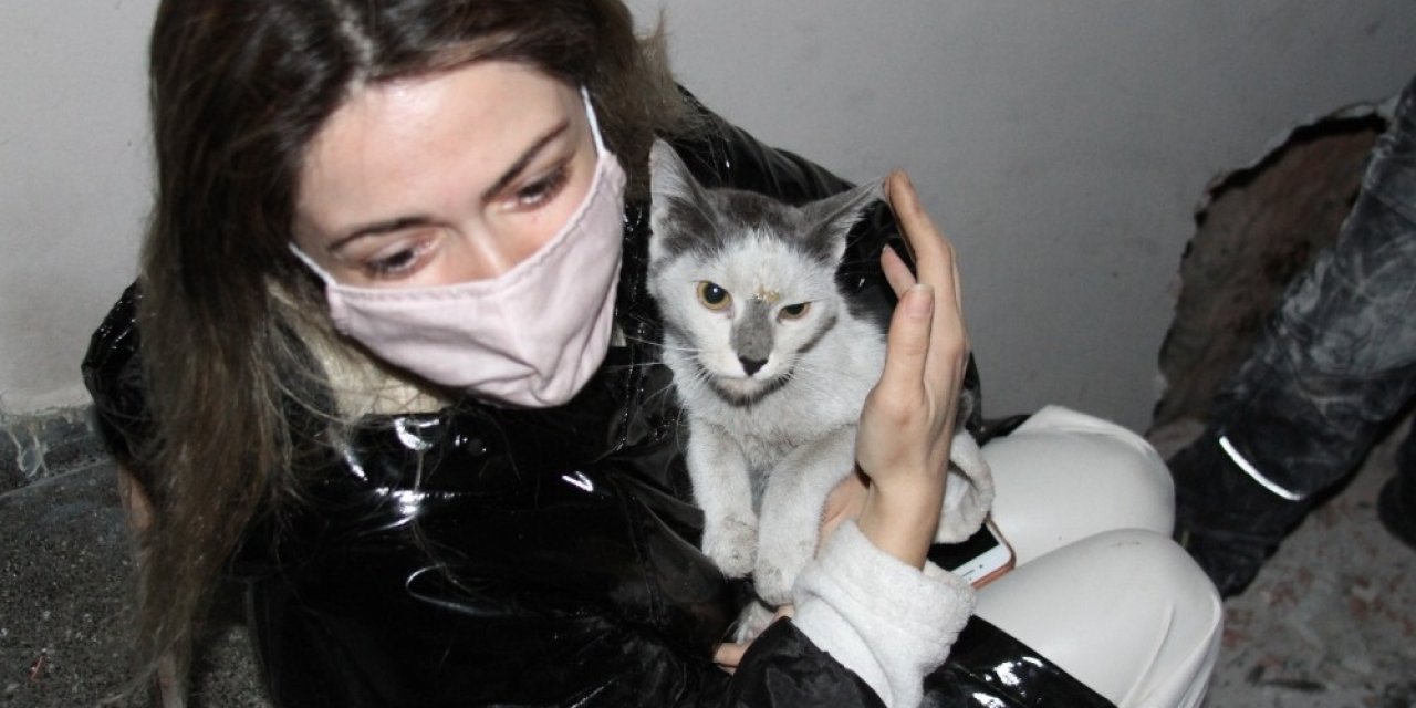 Depremden Bu Yana Kayıp Kedisine 42 Gün Sonra Kavuştu
