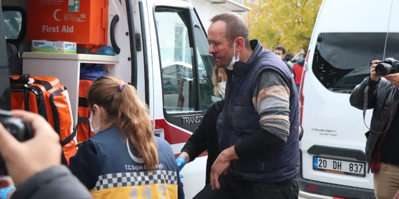 Denizli'de gardiyan ile komşuları arasında ‘Neden Baktın?’ kavgası çıktı 3 kişi yaralandı