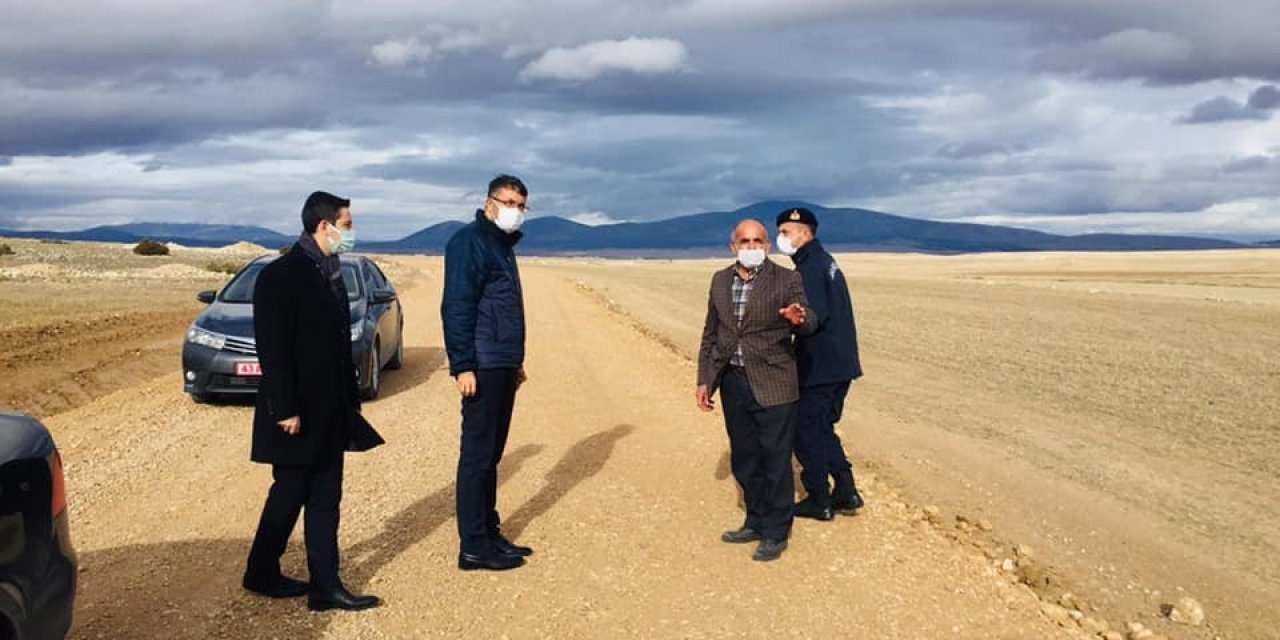 5 Kilometrelik Köy Yoluna 300 Bin Tl’lik Stabilize Çalışması