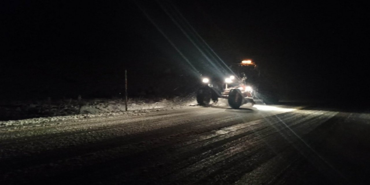 Konya Antalya Karayolunda Kar Yağışı
