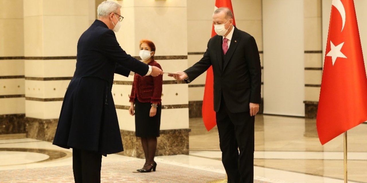 Cumhurbaşkanı Erdoğan, Letonya Büyükelçisini Kabul Etti