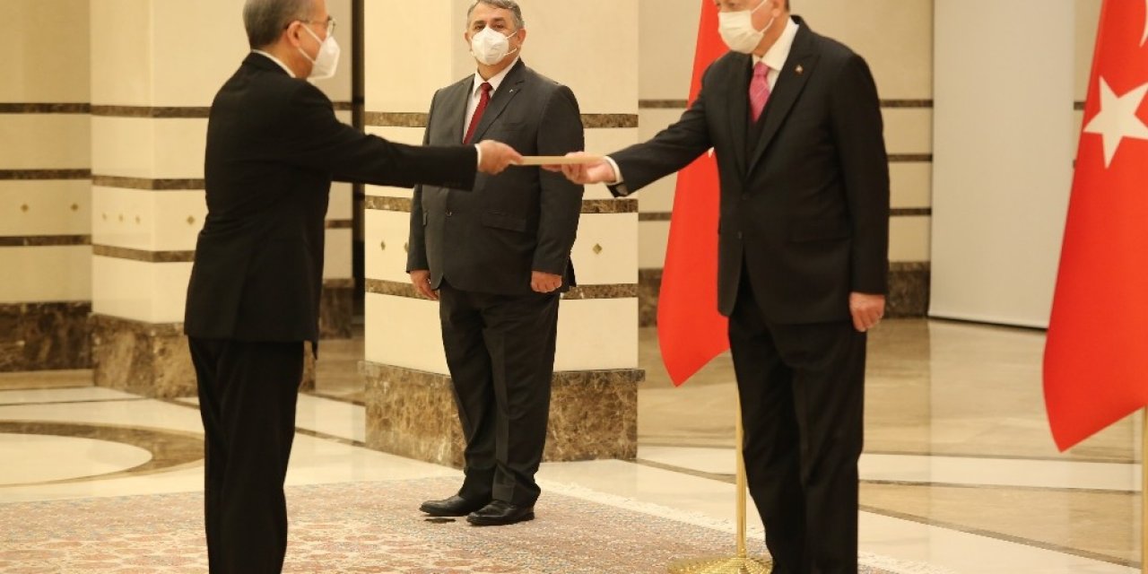 Cumhurbaşkanı Erdoğan, Japonya Büyükelçisini Kabul Etti