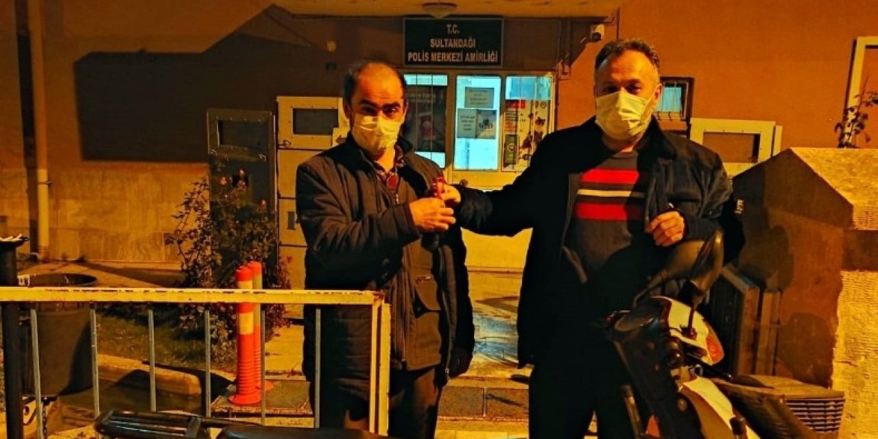 Çalınan Motosiklet Sahibine Teslim Edildi
