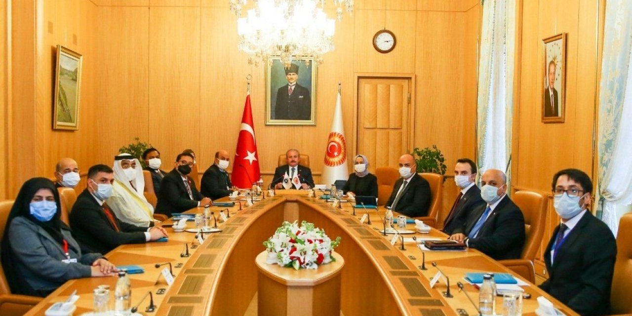 Tbmm Başkanı Mustafa Şentoph, Apa Başkanlık Divanı Üyelerini Kabul Etti