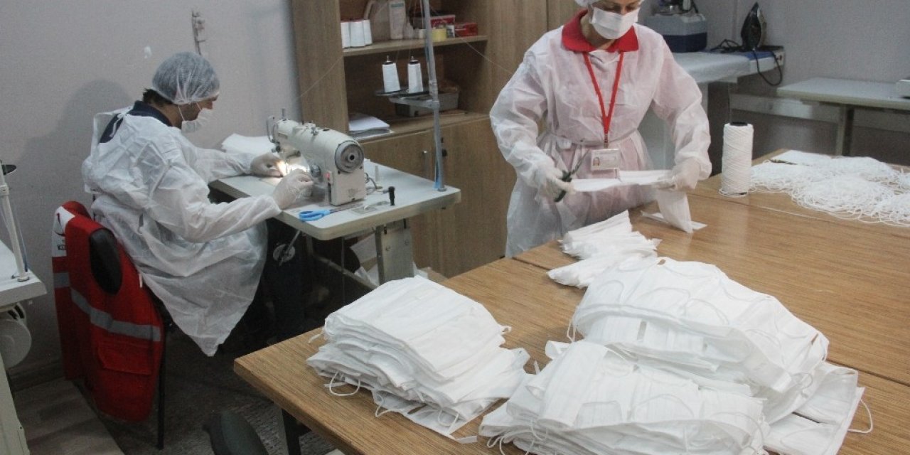 Kızılay 2 Milyon Maske Üretti