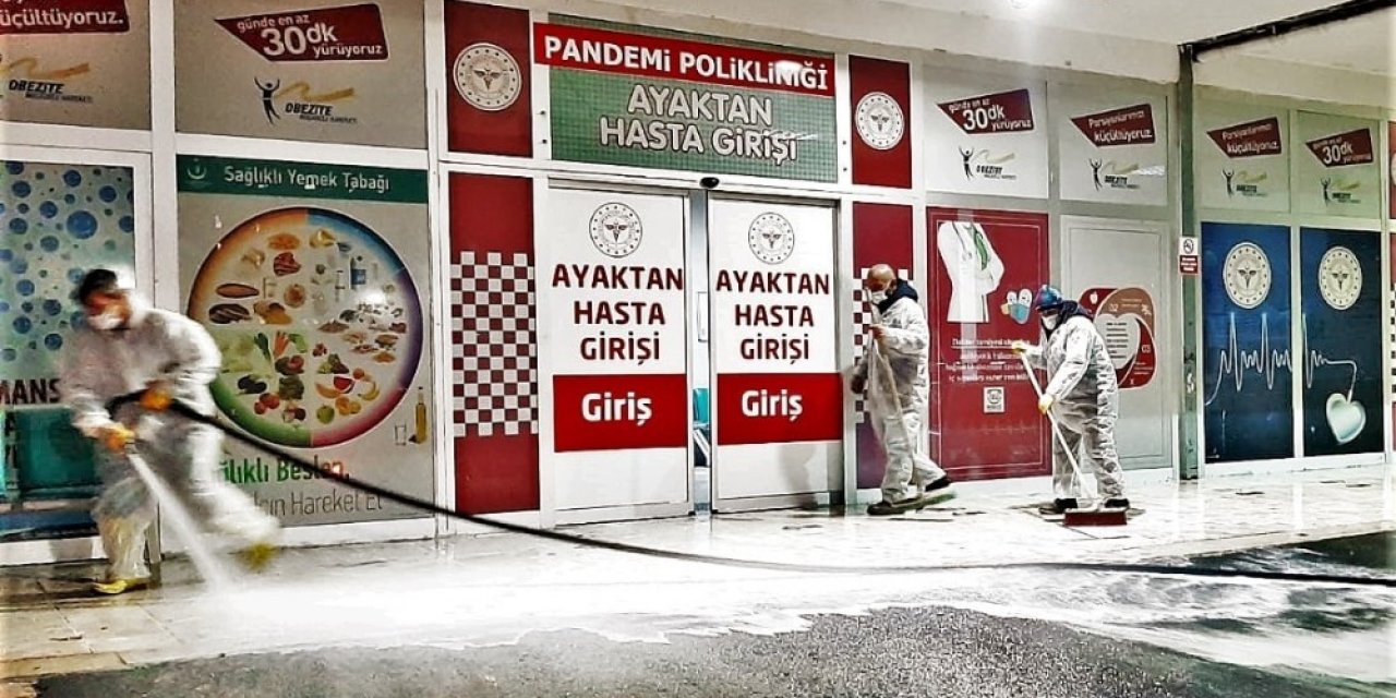 Şehrin Dört Bir Yanı Dezenfekte Ediliyor