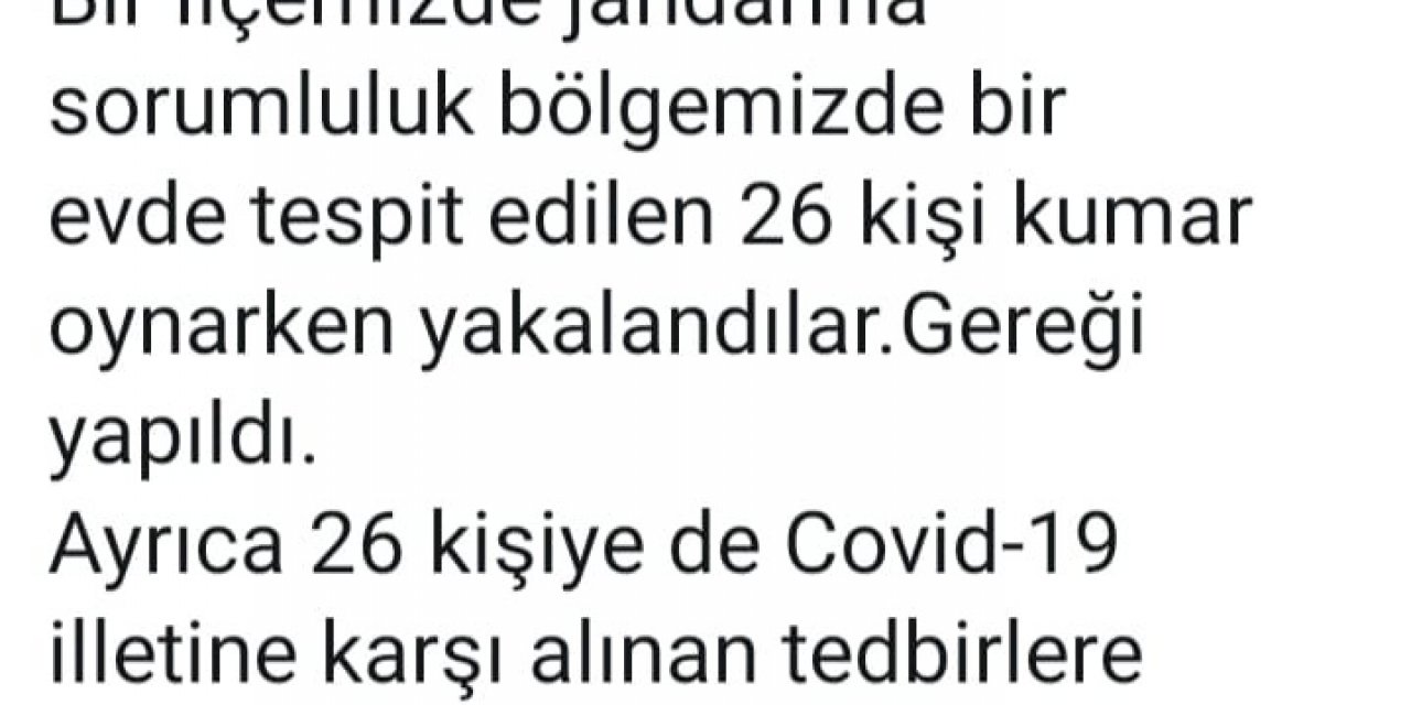 Ordu’da Kumar Oynayan 26 Kişiye 81 Bin 900 Lira Ceza