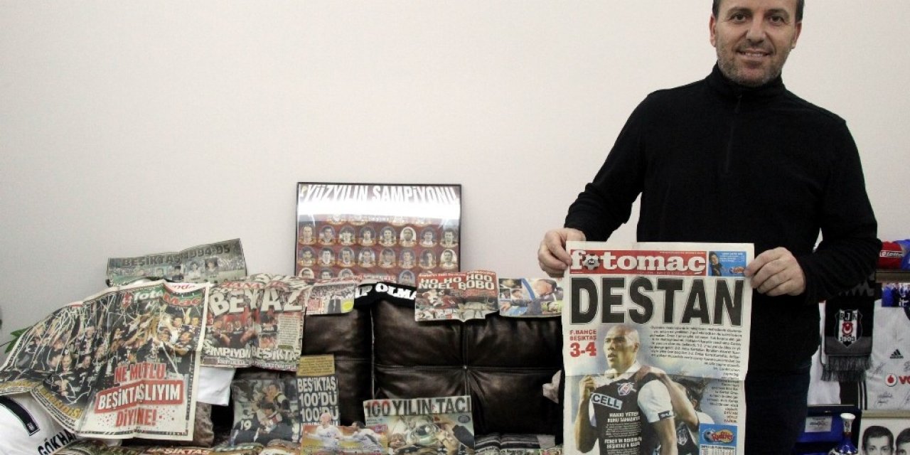35 Yıldır Beşiktaş’ın Gazetede Çıkan Haberlerini Biriktiriyor