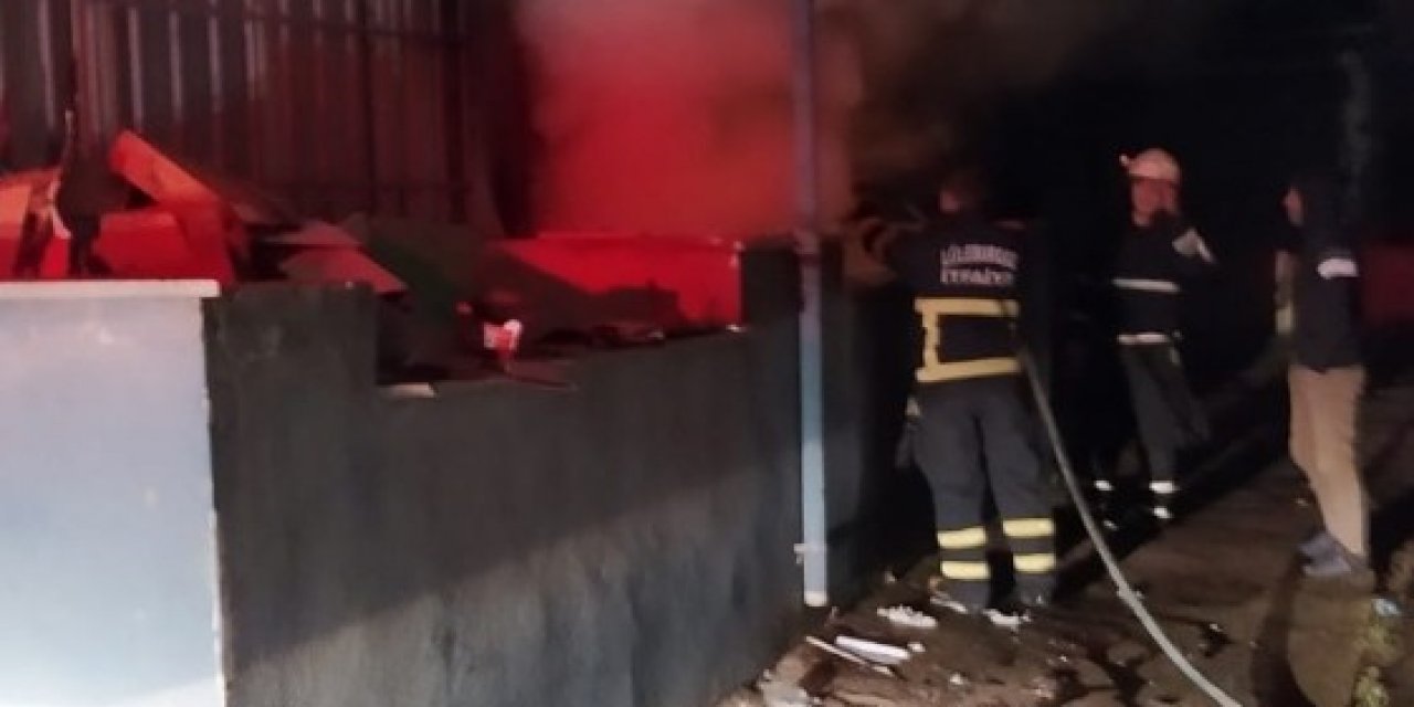 Kırklareli’de Markette Yangın