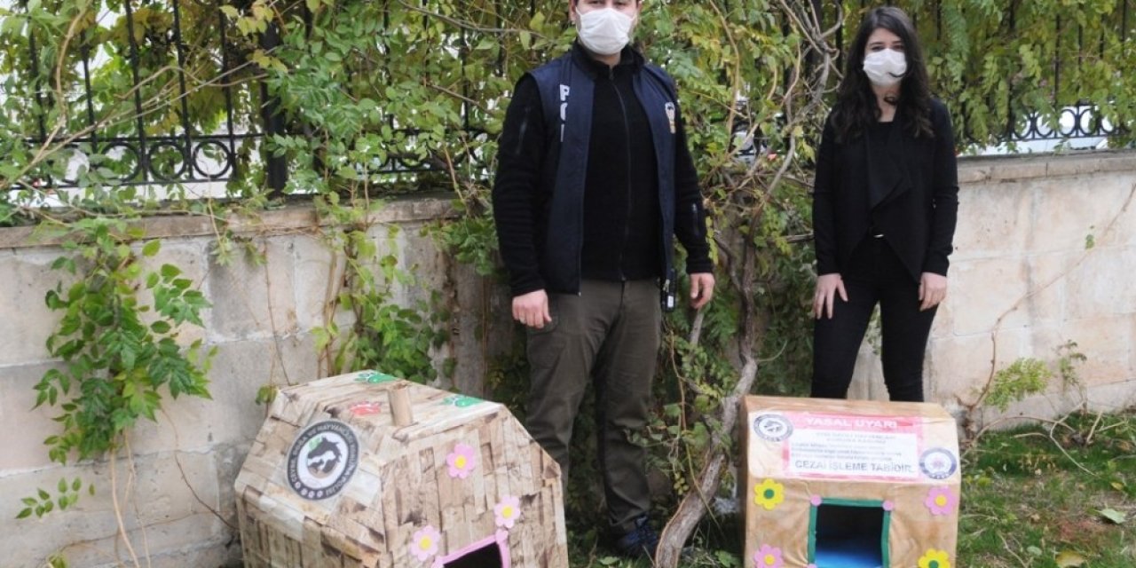 Cizre Polisi Sokak Hayvanlarını Unutmadı