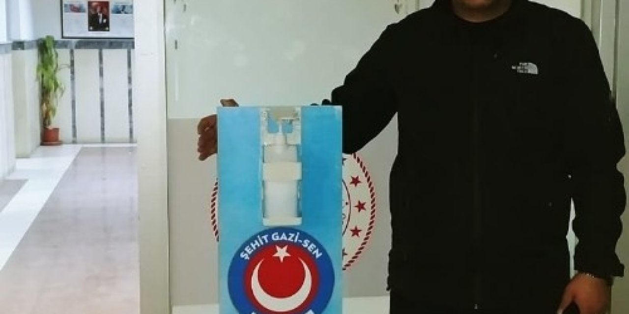 Şehit Gazi-sen Van İl Başkanlığından Kurumlara Dezenfektan Standı