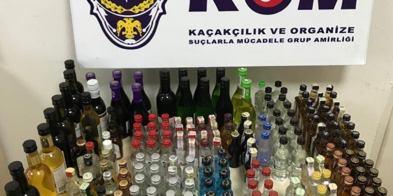 Büfeye Kaçak İçki Baskını