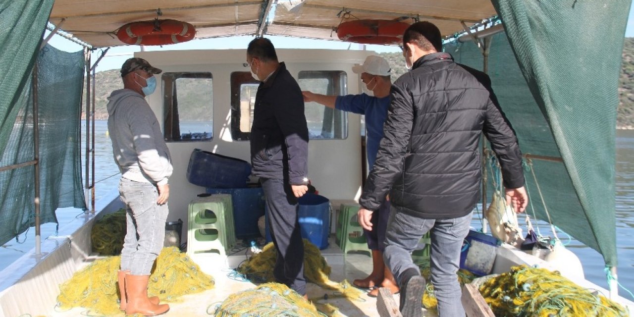 Milas’ta Yasadışı Su Ürünleri Avcılığının Önlenmesi İçin Denetimler Sürüyor