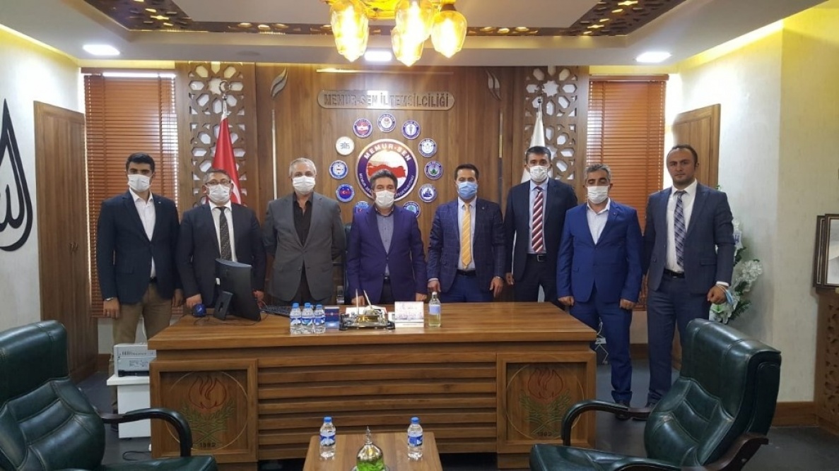 Başkan Karataş'ı , Büro-Memur-Sen Yeni yönetim adayları ziyaret etti