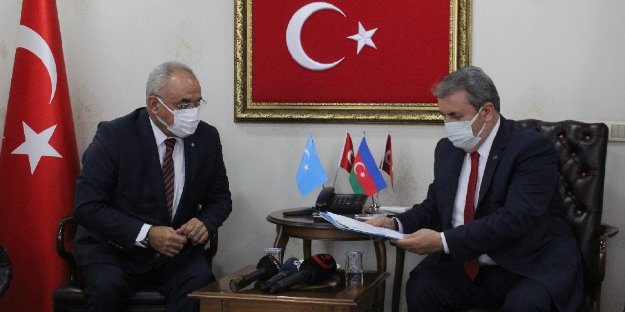 Bbp Genel Başkanı Destici, Aksakal’ı Ağırladı