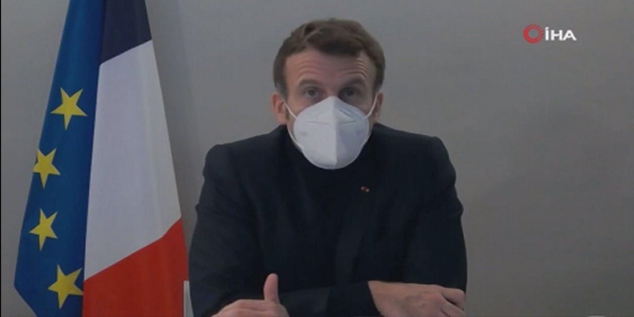 Macron Covid-19 Testi Pozitif Çıktıktan Sonra İlk Kez Görüntülendi