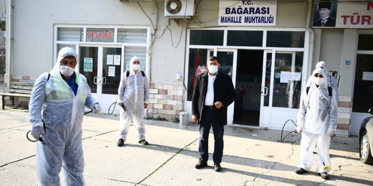 Büyükşehir, Bağarası’nı Dezenfekte Etti