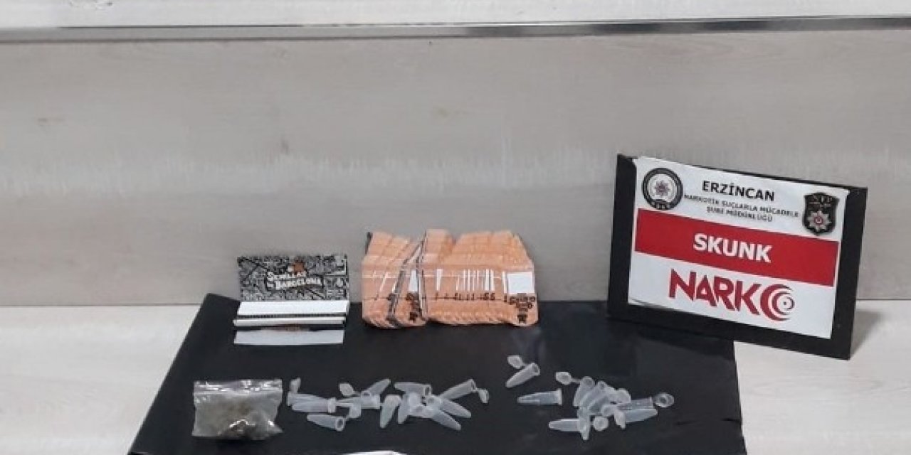 Erzincan’da 1 Kilo 700 Gram Skunk Uyuşturucu Madde Ele Geçirildi
