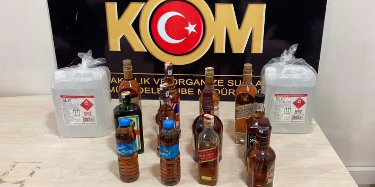Uçaksavar Mermileri Ve Sahte Alkol Ele Geçirildi