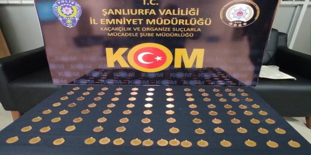 Şanlıurfa’da 100 Adet Sahte Cumhuriyet Altını Ele Geçirildi