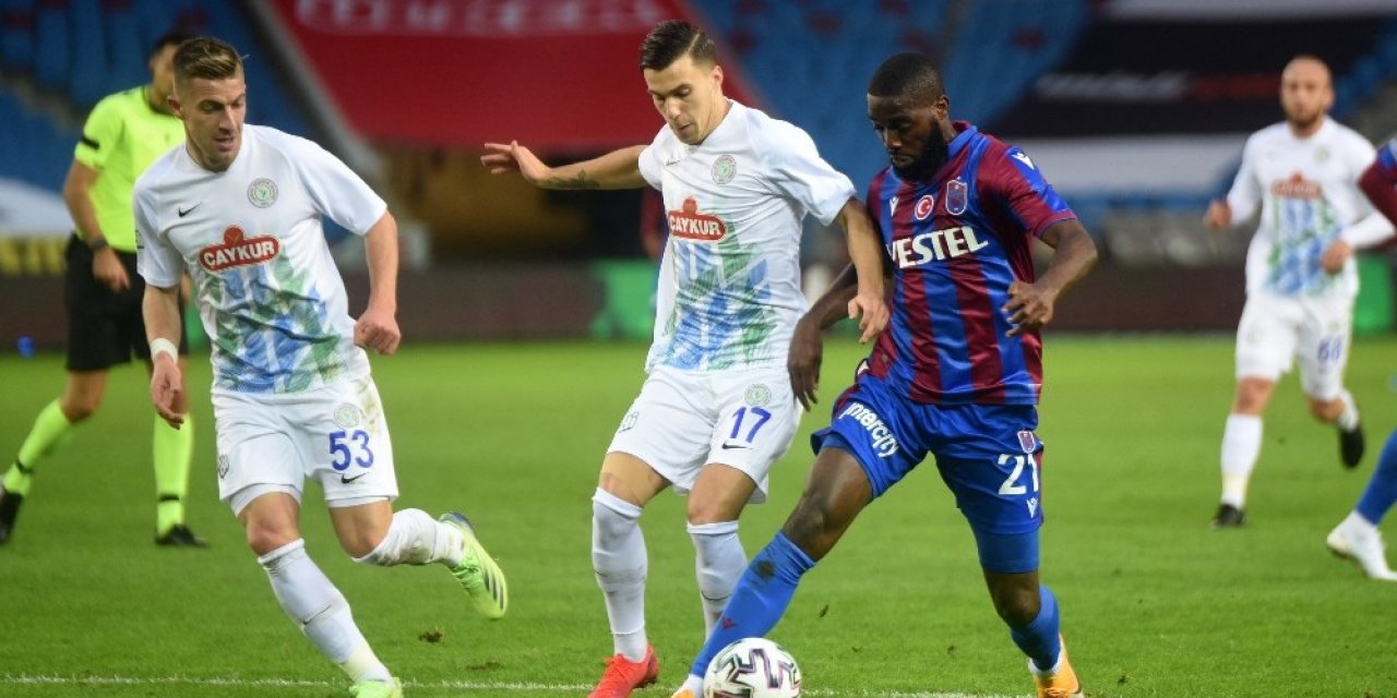 Süper Lig: Trabzonspor : 0 - Çaykur Rizespor: 1 (ilk Yarı)