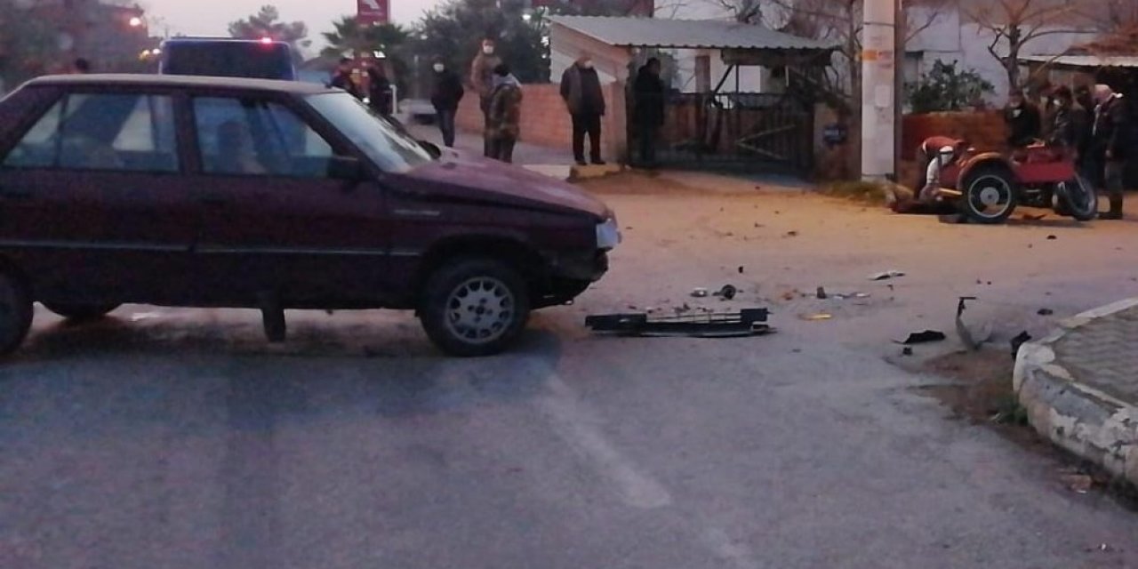 16 Yaşındaki Sürücü Kaza Yaptı: 1 Yaralı