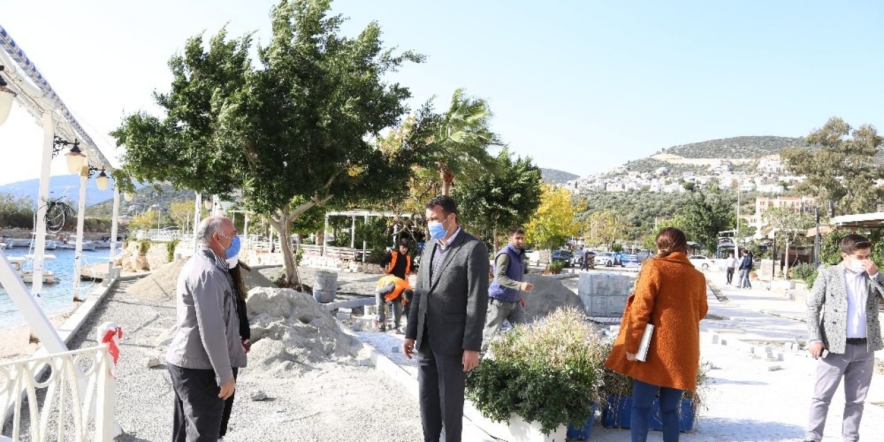 Kalkan Sahil Bandı Projesi Çalışmaları Sürüyor..