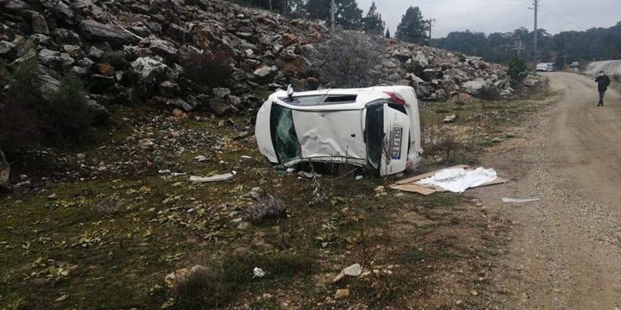 Yılanlı Dağında Kaza: 1 Yaralı