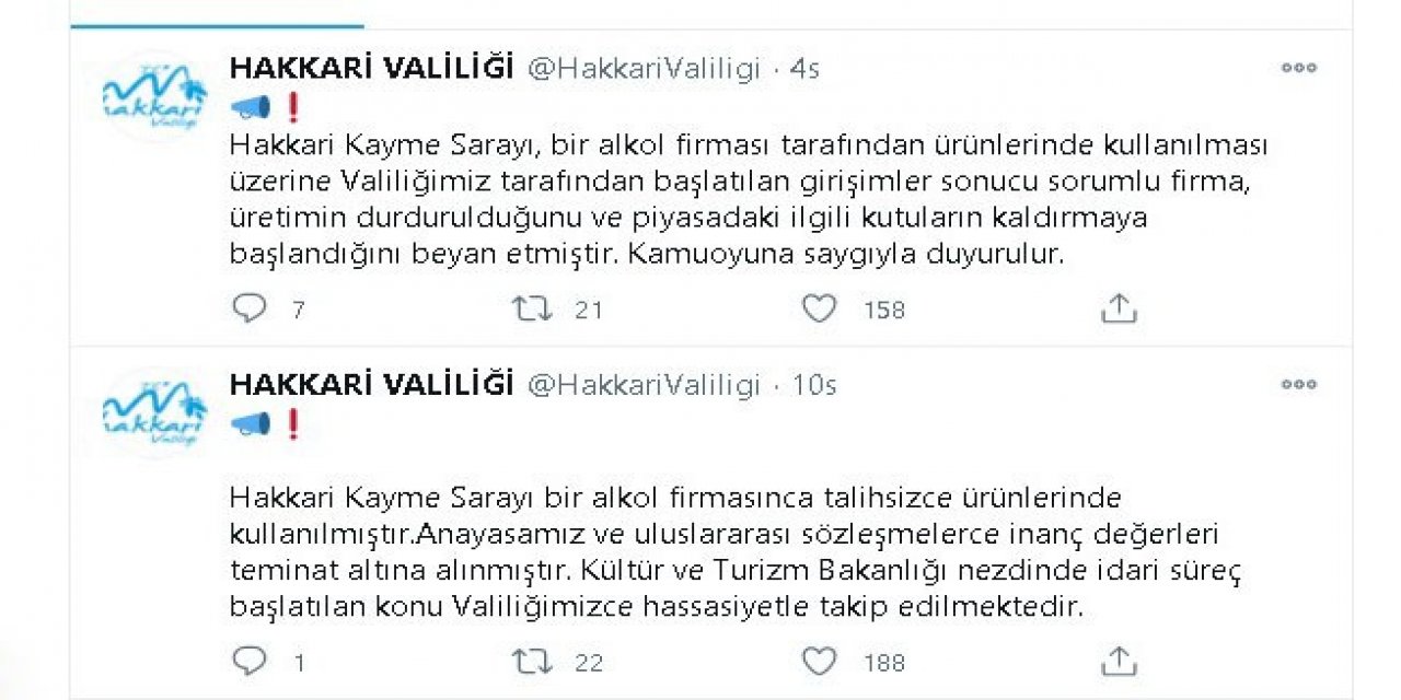 Haberi Hakkari Valiliği Duyurdu