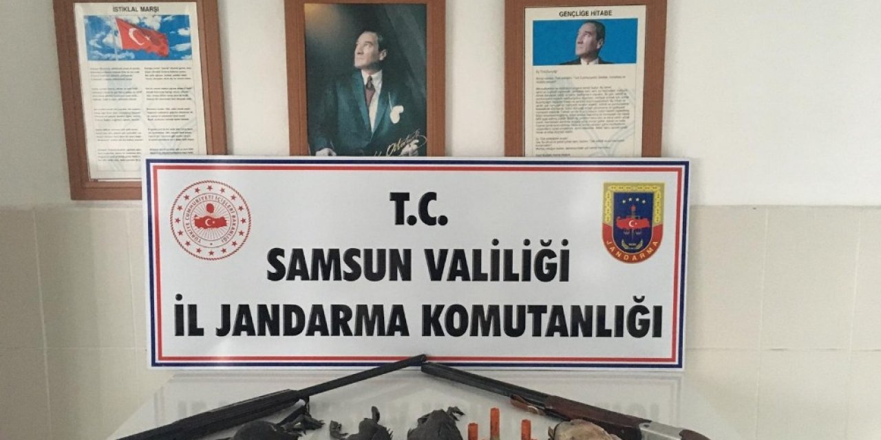 Kaçak Avcılar Jandarmaya Yakalandı