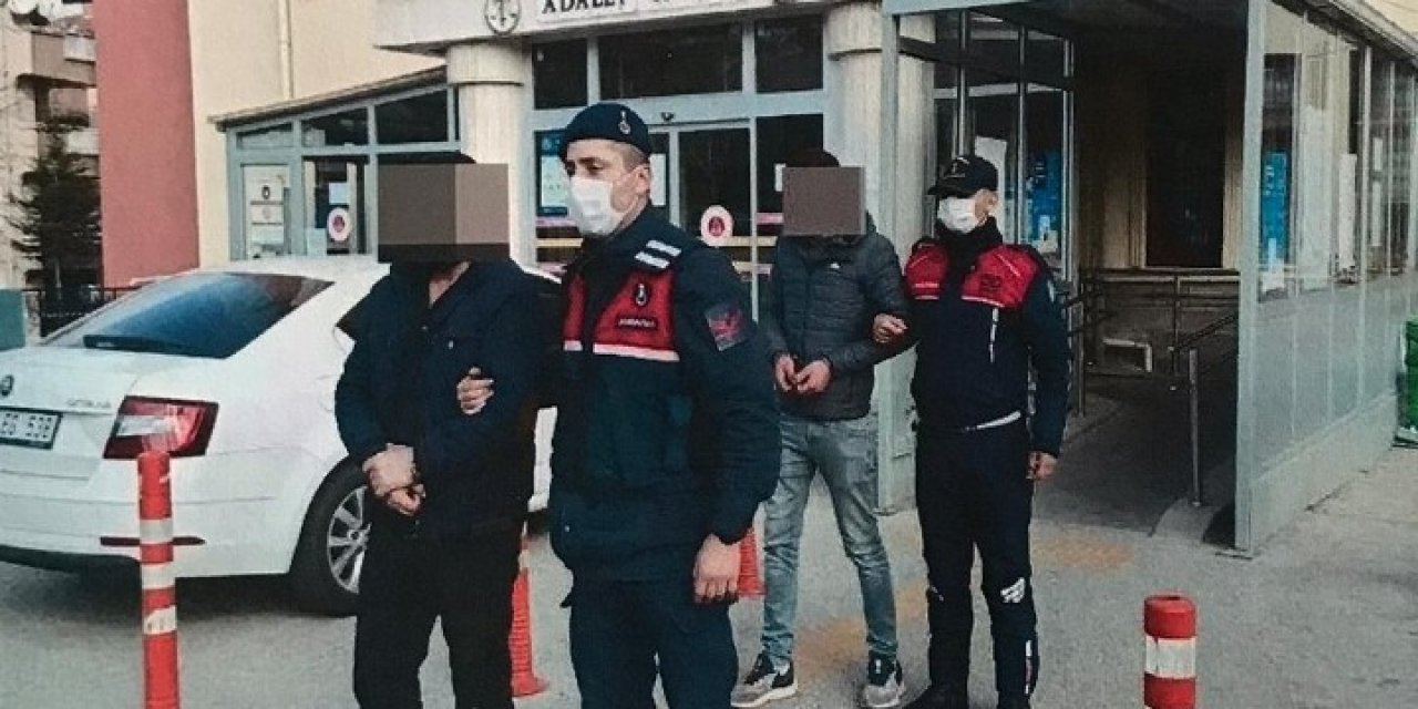 İş Yerinden Asker Şapkası Çalan İki Kişi Tutuklandı
