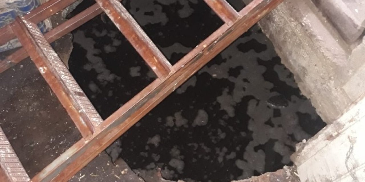 Talihsiz Kadın 3 Metrelik Çukura Düştü