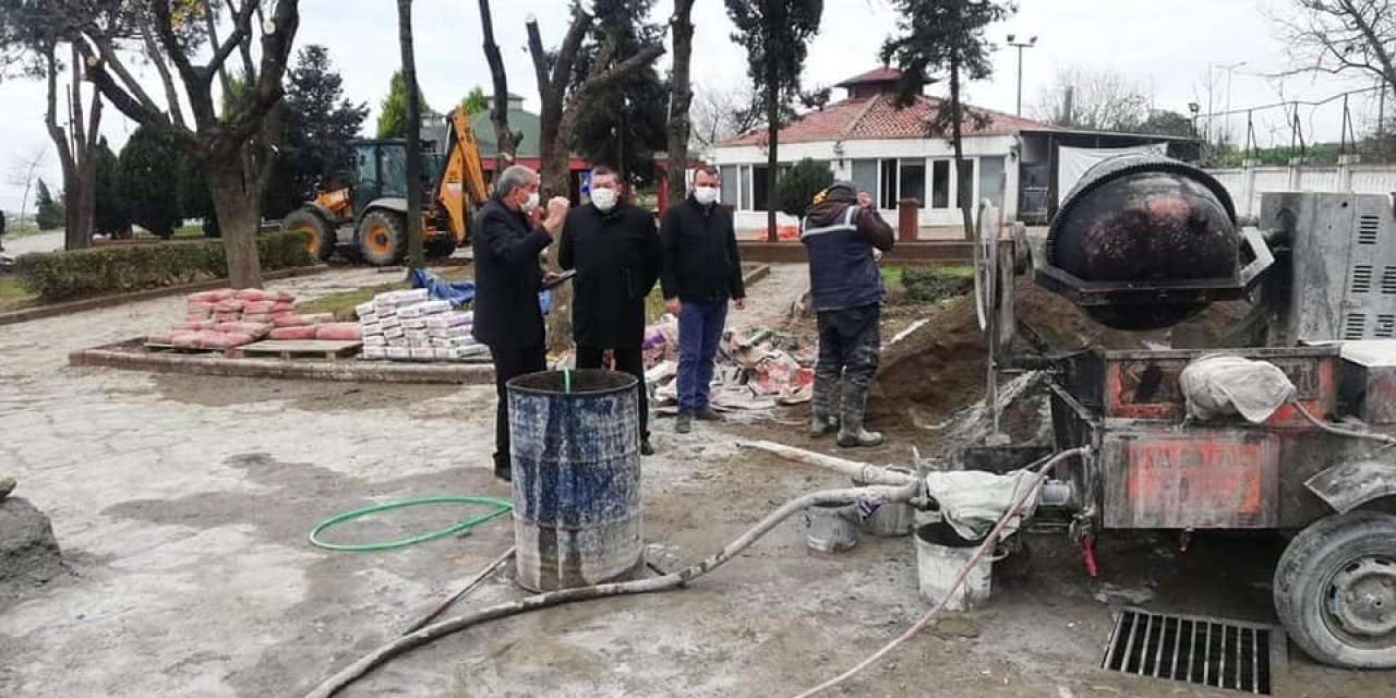 Çay Bahçesi Ve Yapay Şelale Yenileniyor