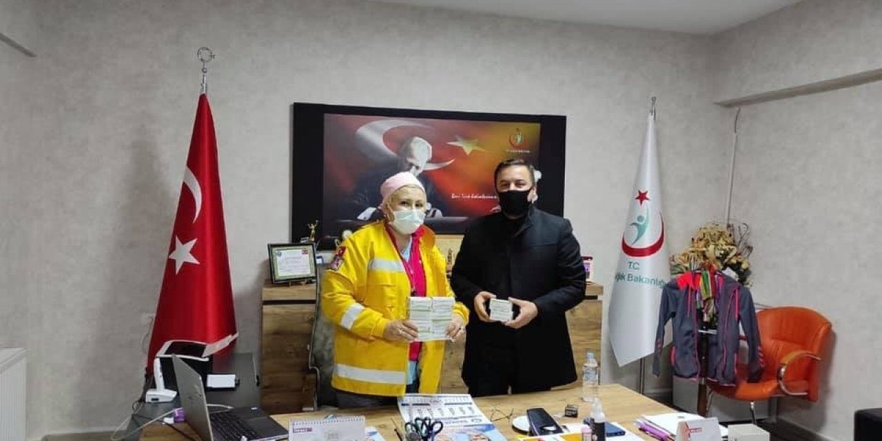 Mhp İlçe Teşkilatından Hastaneye Tıbbi Cihaz Bağışı Yapıldı