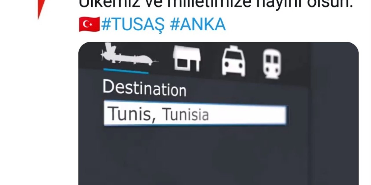 Tusaş, Tunus’a İlk İhracatını Böyle Duyurdu