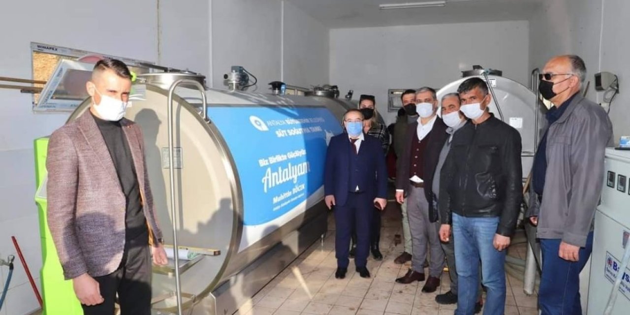 Büyükşehir’den Elmalı Yuva’ya 4 Tonluk Süt Tankı