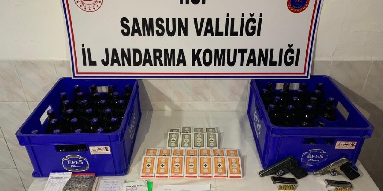 Bafra’da Kumar Evinde Uyuşturucu Ve Silah Ele Geçirildi