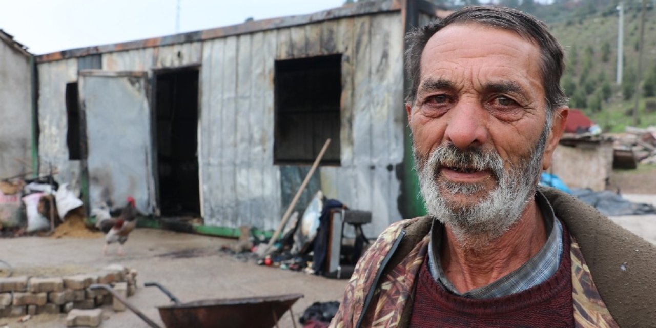 Evi İle Birlikte Biriktirdiği Kefen Parası Da Yanan Vatandaş Türkiye’yi Ağlattı