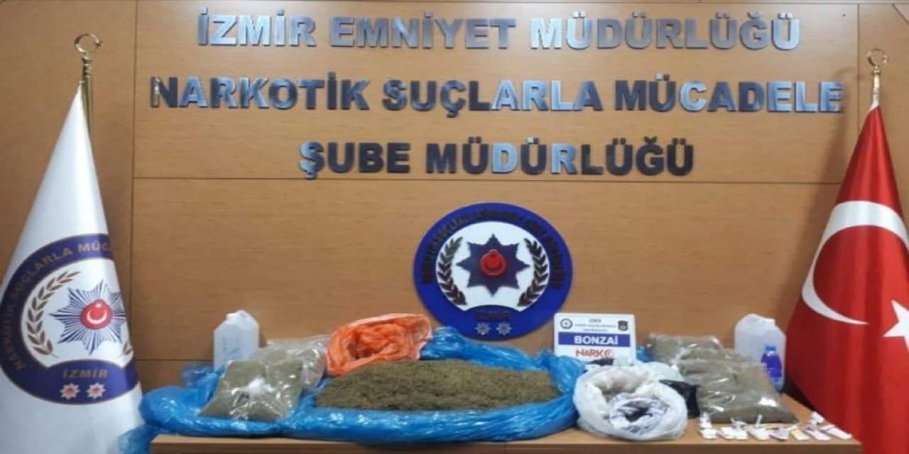 İzmir’de Uyuşturucu Operasyonu: 15 Kilo Bonzai Ele Geçirildi