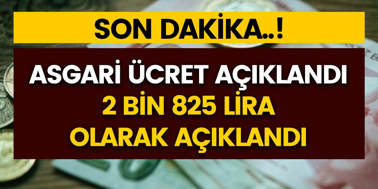 Son dakika..! 2021 Asgari ücret açıklandı..! Yüzde 21 zam yapıldı